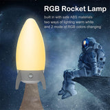 Rocket Night Light for Kids Colorful RGB Rocket Lamp Children Bedroom Desktop Decor Lights Home Decoration Xmas Gifts