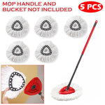 5pcs/pirtûk Microfiber Mop Head Replacement Refill Mop Cloth Pads Reusable Floor Cleaning Washable Replace Mop Head for Vileda
