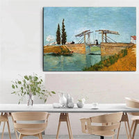 Hand Painted Oil Paintings Van Gogh Road with Cypress Wall Art Impressionist Decoration