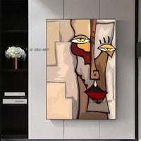 I-Picasso Abstract Figures Blending in Face Wall Art Canvas Painting Decoration