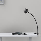 Clip on lampka do czytania 10-poziomowa lampa z zaciskiem jasności Eye Protect 360 ° elastyczne lampki do czytania na biurko zagłówek nocny