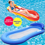 PVC Summer Foldable Floating Row Outdoor Sunbath Lounger Water Air Mattresses Bed Beach Water Sports Lounger Chair