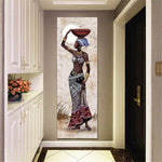 DIY 5D DIY بها بنفسك الماس طقم الطلاء صورة الماس امرأة أفريقية الراين فسيفساء ديكور للمنزل