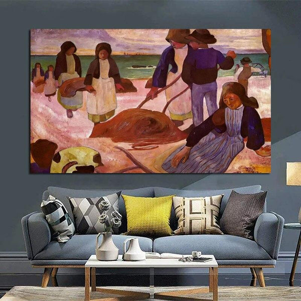 Hand Painted Paul Gauguin Oil Painting Best quality Retro Classic Abstracts Aisle Decor