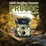 Cámara de caza de vida silvestre Trail PR600C 12MP 1080P PIR IR exploración al aire libre cámara de visión nocturna impermeable exploración 60 ° lente gran angular