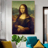 Hand Painted Leonardo Da Vinci Famous Mona Lisa's Smile Oil Paintings Wall Art Canvasative Canvas