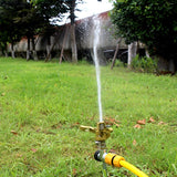 360 Degree Rotary Irrigation Sprayer Sprinkler Hoʻoinu ʻakomi i ka māla wai Nozzle Impulse Sprayer Metal Spike Garden Tools