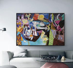 Picasso Ünlü tablo El Boyalı Tuval Boyama Şekil çalışma duvar sanatı Yağlıboya için