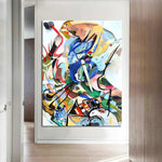 Rankomis tapyti Wassily Kandinsky abstrakčioji meno aliejiniai paveikslai Įžymios dovanos