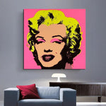 Andy Warhol Marilyn Monroe Man Pentrita Oleo Pentrar Figuro Abstrakta Arto Kanvaso