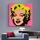 Andy Warhol Marilyn Monroe pintado a mano pintura al óleo figura arte abstracto lienzo