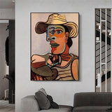 Ręcznie malowane Picasso 《 Żeglarz 》 Postacie abstrakcyjne Obrazy olejne Obrazy na płótnie Wall Art Canvas