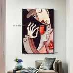 Hand Painted Picasso Abstract Canvas Painting Famous oil Painting Art Wall art Modern Nordic