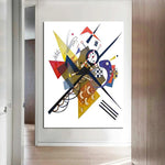 Håndmalt abstrakt vintage Wassily Kandinsky berømte oljemaleri veggkunst