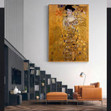 Handgemalte Retro-Ölgemälde von Gustav Klimt, Adele Bloch Bauer I, moderne Wandkunst