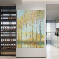 Handmålade berömda målare Claude Monet landskapskonst abstrakta oljemålningar