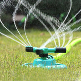 Aspersor de jardim rega automática de grama gramado 360 graus girando 3 braços bicos aspersor de água sistema de aspersor de jardim