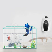 Pompa ad aria per acquario ultra silenziosa Compressore d'aria Pompa ad aria per ossigeno Volume d'aria regolabile a doppia uscita singola per acquario