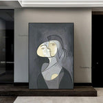 Pittura a olio astratta Picasso dipinta a mano veri dipinti su tela decorazione moderna di arte della parete
