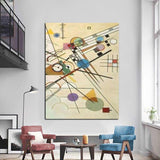 Wassily Kandinsky handmålade oljemålningar Modern abstrakt väggkonst Canvasdekor