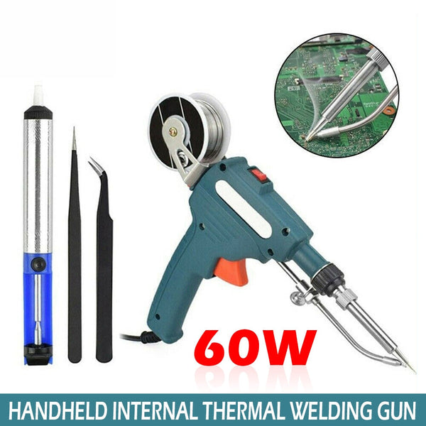 Hand-held Electric Soldering Iron Gun 60W Internal Heating Soldering Iron Automatically Send Tin Soldering Welding Repair Tool