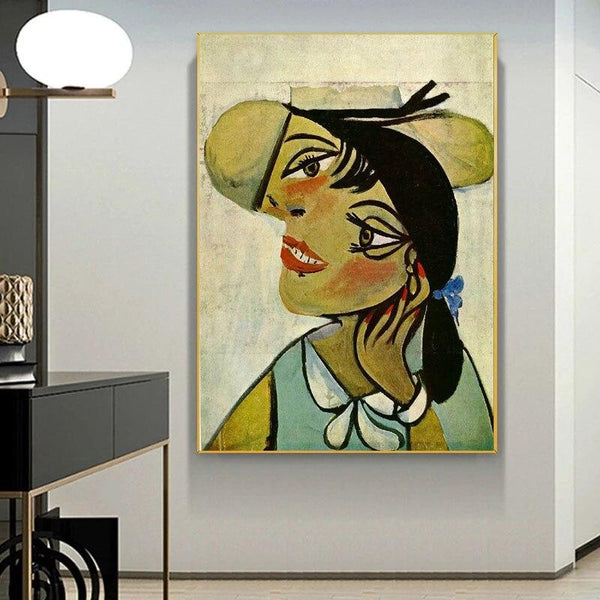 Hand Painted Gi Abstract Oil Paintings Wall Art Picasso Girls Modern Decoration Canvas for Home