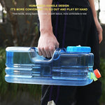 10 literes űrtartalmú túra piknik kemping víztartály kültéri vizes vödör Hordozható kocka víztartály konténer csapteleppel