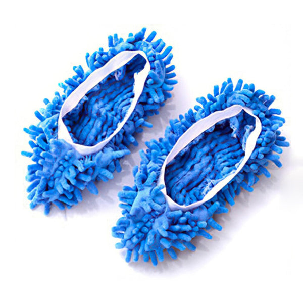 3 Pairs/lot Home Floor Cleaning Slipper Mop Clean Cloth Lazy Shoes Covers Duster Cloth Chenille Micro Fiber A Shoe-ready Mop