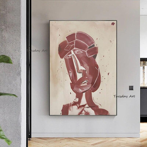 Picasso Abstract Figures Face Hand Painted Wall Art Canvas Oil Painting Decoration