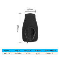 Akvariumo ventiliatorius žuvų bako išorinis aušinimo ventiliatorius Akvariumo aušinimo ventiliatorius rezervuaro aušinimas Dviejų greičių greičio reguliavimas 110-240 V