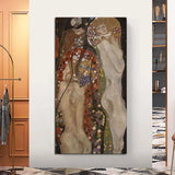 Ручная роспись Густава Климта Водяные змеи II Картины маслом Комната Размер холста