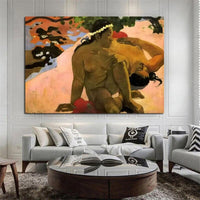 Hand Painted Art Oil Painting Paul Gauguin What! Are you jealous? Impressionism People Abstract Room Decors