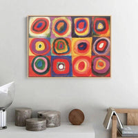 Hand Painted Wassily Kandinsky Harmony of Square and Circle Oil Painting On