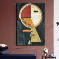 瓦西里·康定斯基著名手绘抽象复古抽象画布墙壁艺术