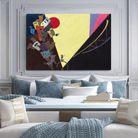 Pinturas a óleo abstratas pintadas à mão, famosas telas de Wassily Kandinskys, presentes de arte