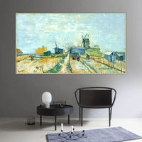 Handgemalt im Montmartre-Gemüsegarten Vincent Van Gogh handgemalte Ölgemälde abstrakte Raumdekorationen