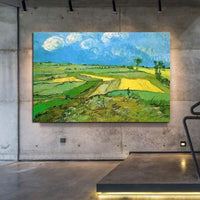Pânză de pictură în ulei de vară impresionistă Van Gogh pictată manual pentru decorarea camerei de zi