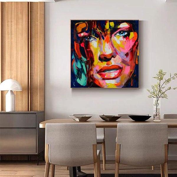 Palette knife Modern Hand Painted Oil Painting Canvas Francoise Nielly Designers Pop Art Decoration Art