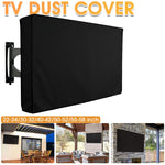Waterproof Outdoor TV Cover 32 inch 43 inch 55 Inch Television Dustproof Cover Oxford Black Universal TV Protector Case TV 22 To 50 Inch