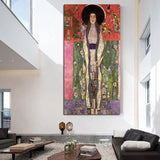Rankomis tapytas Gustavas Klimtas Adelė Nr. 2 Abstrakti aliejinė tapyba Klasikinis sienų menas Kambario dekoras