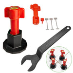 75pcs Tile Leveling System Tool Kit Reusable Flat Ceramic Floor Wall Construction Tools Replaceable Steel Needle Leveler Locator
