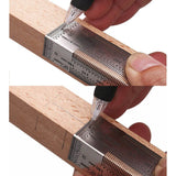 Високопрецизен мащабен линийка Инструмент за дървообработване Прав ъгъл Т-образен линийка за дупки Изписване на маркировка Габарит на линията Неръждаеми дърводелски инструменти