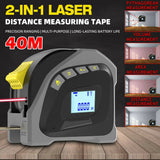 Digital Laser Tape Measure 40M Measuring tape Waterproof Electronic Centimeter Tape Retractable Rangefinder Ruler Survey Tool