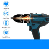 18V Electric Screwdriver Cordless Drill Impact Driver Wireless Power Tools 25+ Torque Settings Hammer Drill for Makita Battery