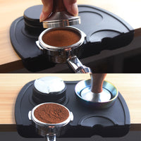 Kavos tamperio kilimėlis Neslystantis kavos kampelis kavos preso miltelių pagalvėlė silikoninis tamperinis kampinis kilimėlis Kavos aparato įrankis Kavos reikmenys