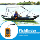 Détecteur de poisson Portable pêche sur glace Sonar sondeur alarme transducteur sondeur 0.7-100m pêche écho pêche sur glace accessoires
