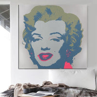Hand Painted Oil Painting Figure Abstract Art Canvass Andy Warhol Marilyn Monroe