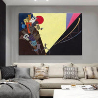 Ręcznie malowane abstrakcyjne obrazy olejne słynne płótno Wassily'ego Kandinsky'ego