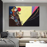 Қолмен боялған абстрактілі майлы картиналар Әйгілі Василий Кандинскийдің кенеп суреті