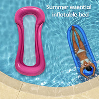 Nadmuchiwany pływający materac rząd składany pływanie krzesło plażowe woda impreza przy basenie Float łóżko impreza zabawka leżanka do pływania